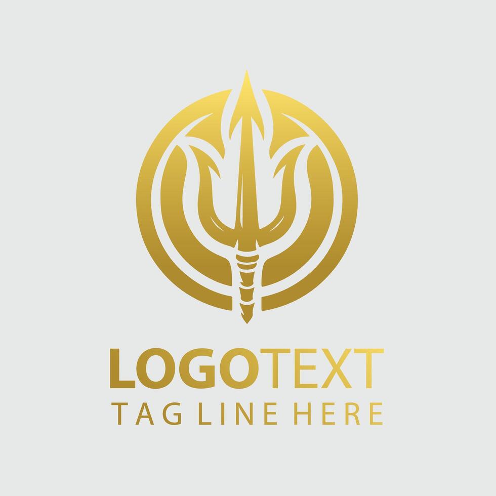 Trident Logo Illustrations vector