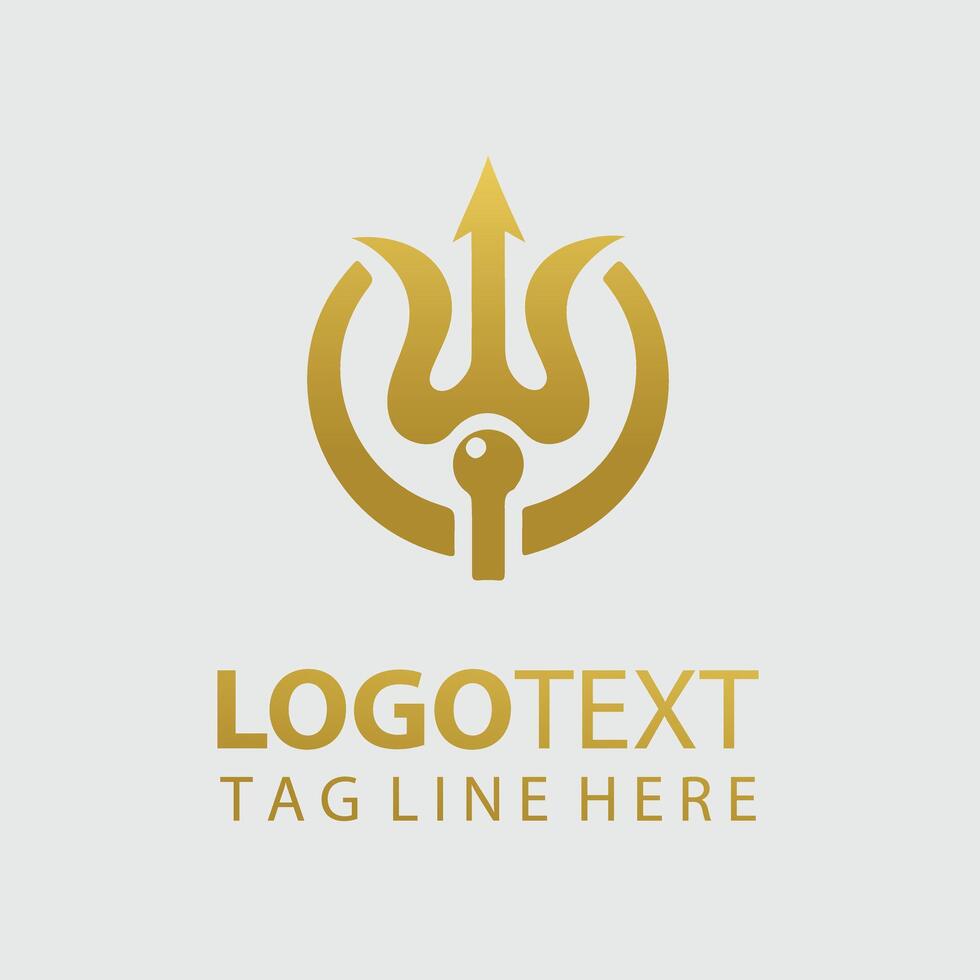 Trident Logo Illustrations vector