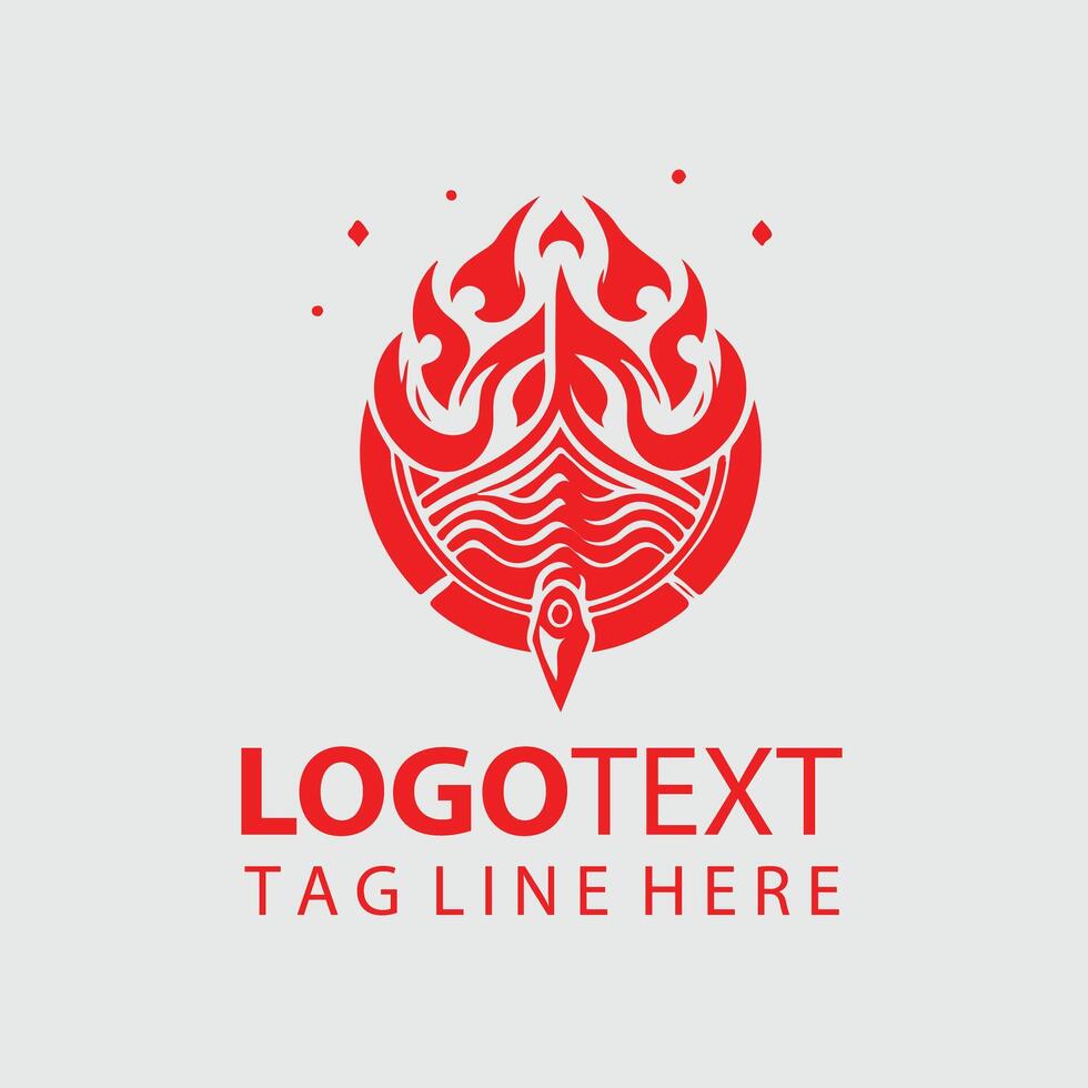 Trident Logo Illustrations vector