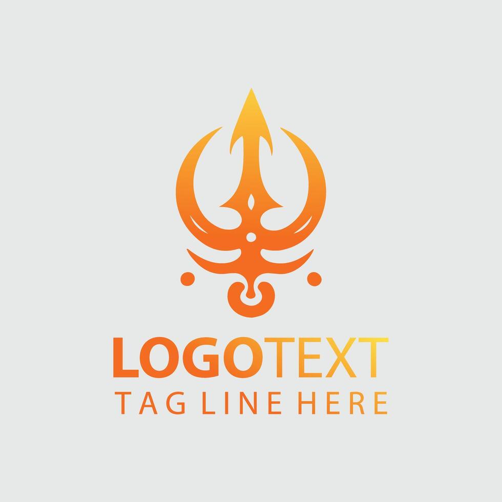 Trident Logo Illustrations vector