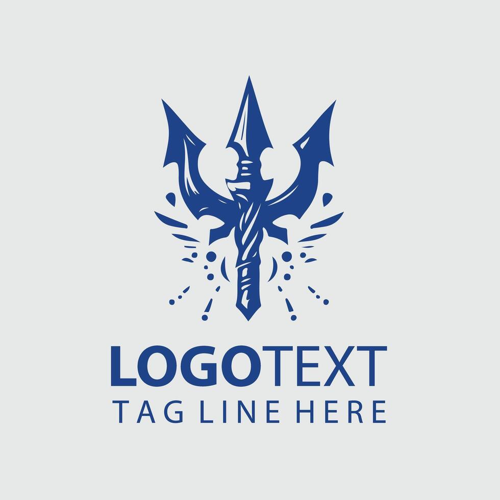 Trident Logo Illustrations vector