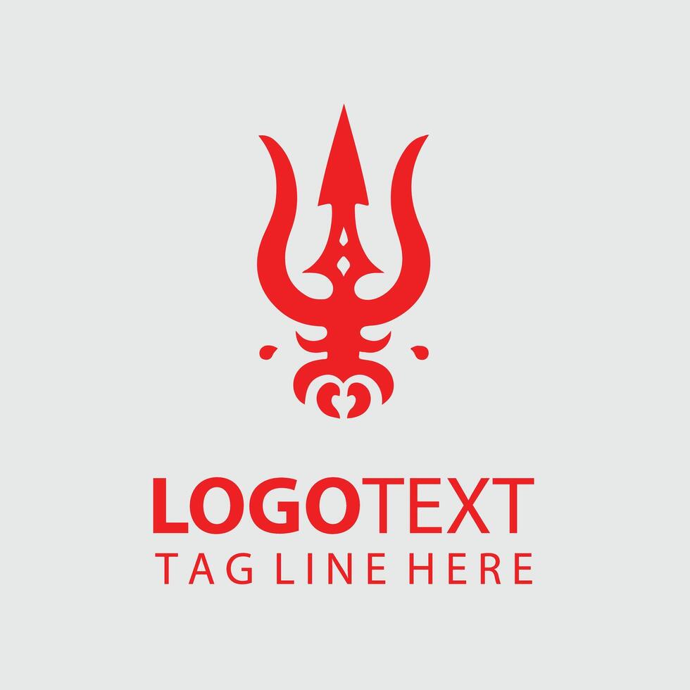 Trident Logo Illustrations vector