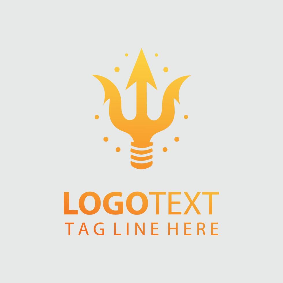 Trident Logo Illustrations vector