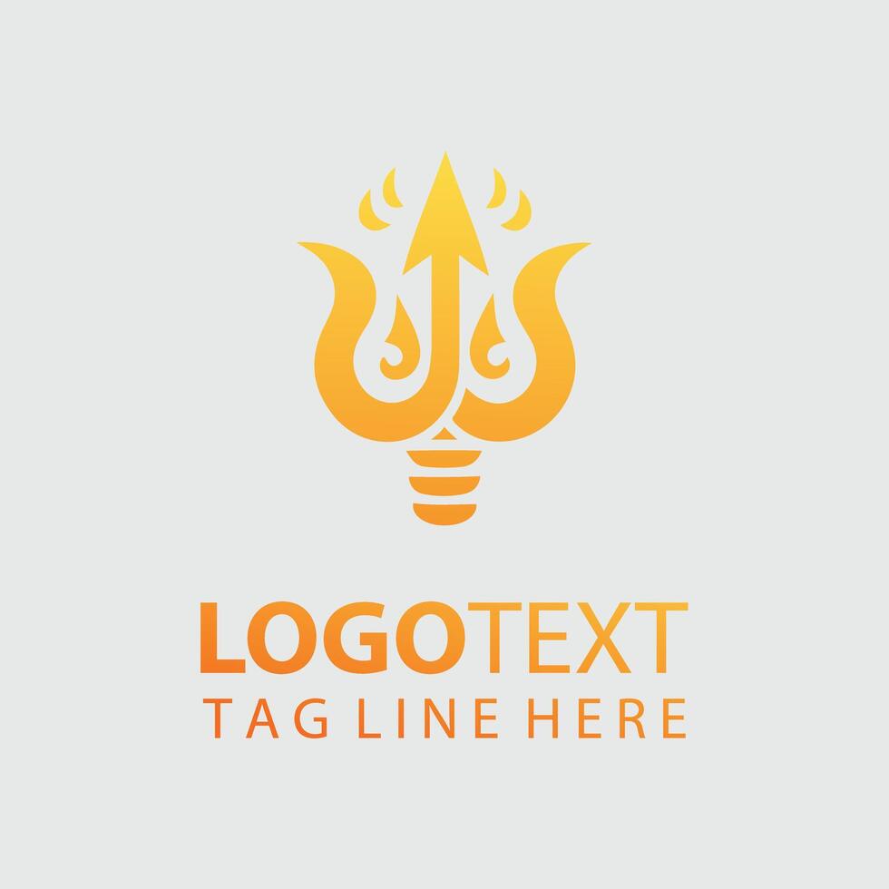 Trident Logo Illustrations vector