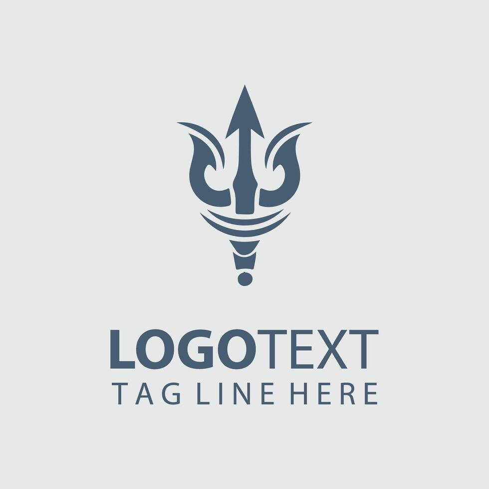 Trident Logo Illustrations vector
