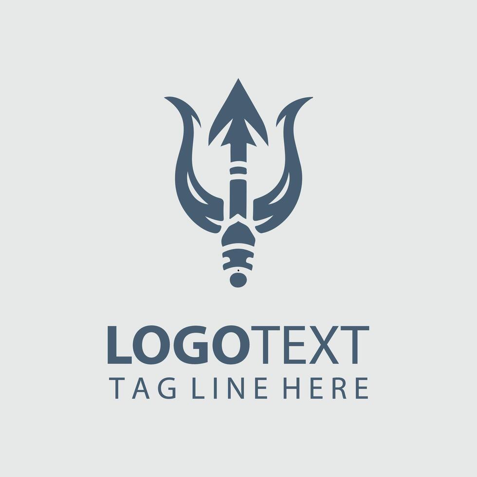 Trident Logo Illustrations vector