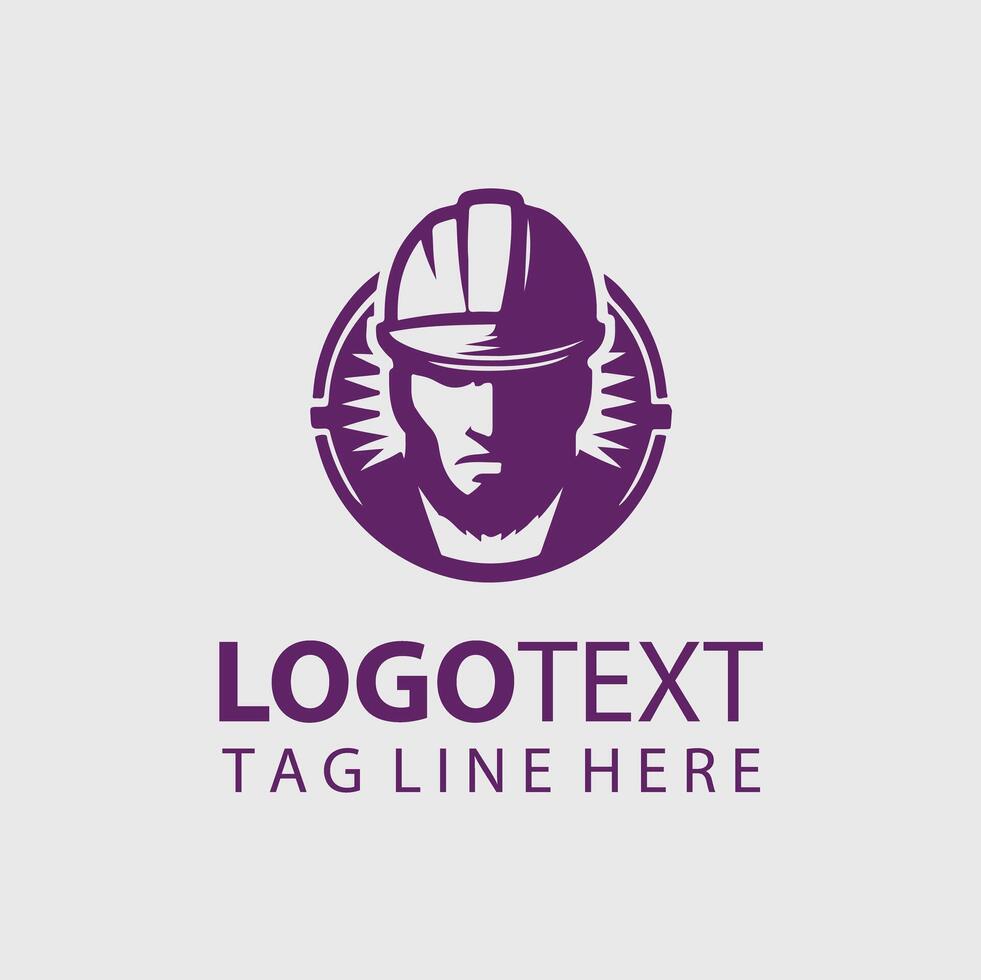 Constructions Worker Logo vector