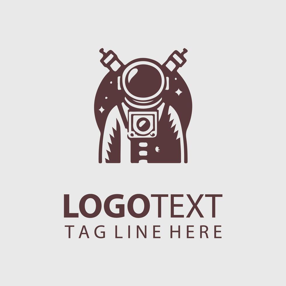 Space man Logo vector