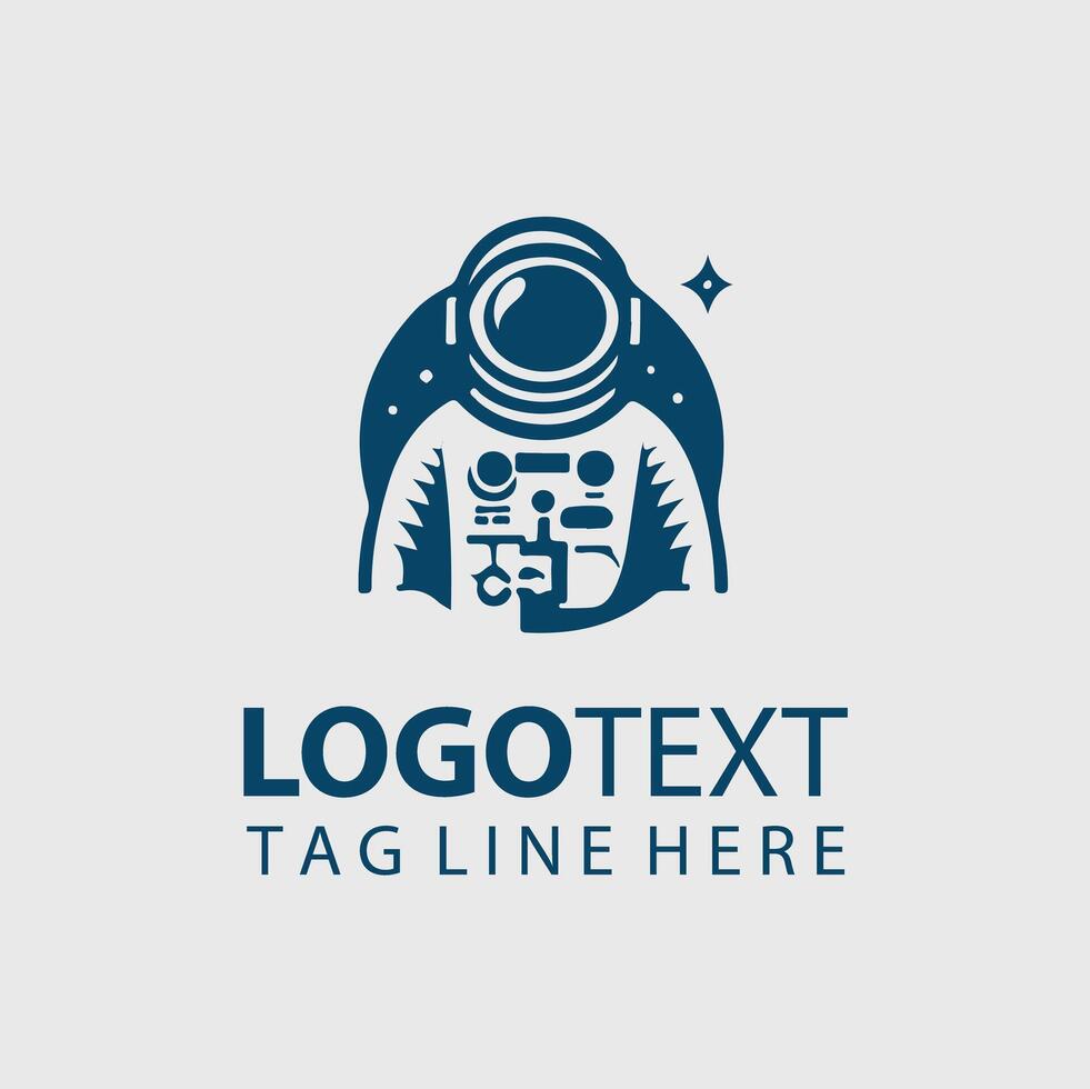 Space man Logo vector