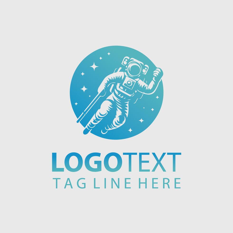 Space man Logo vector