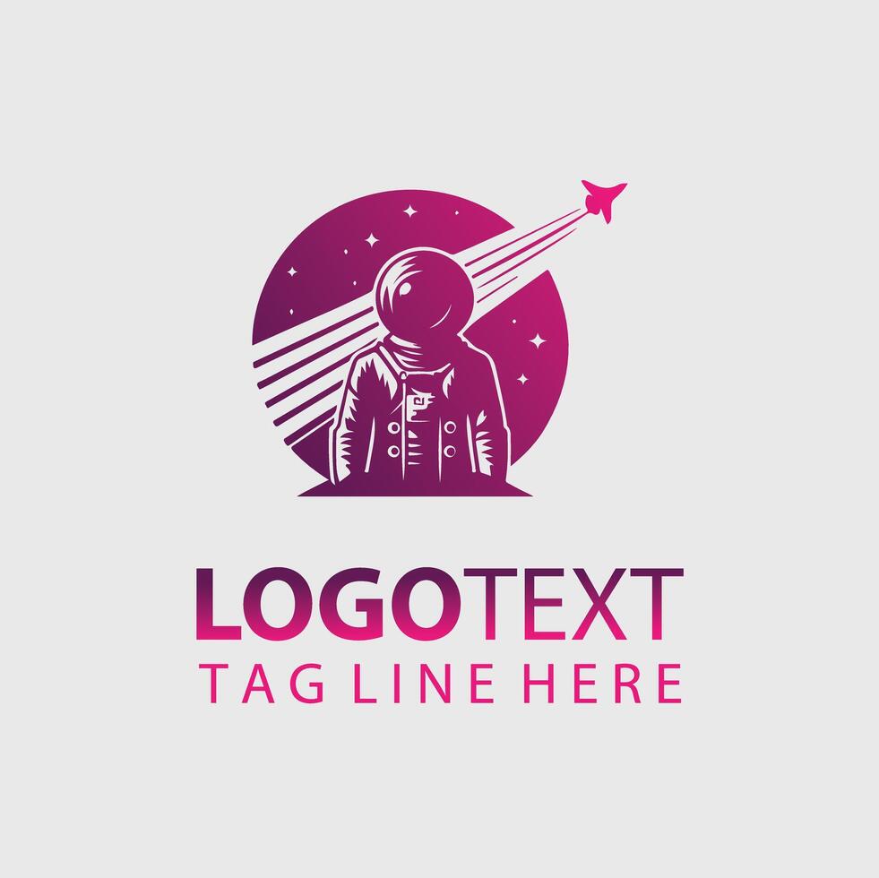 Space man Logo vector