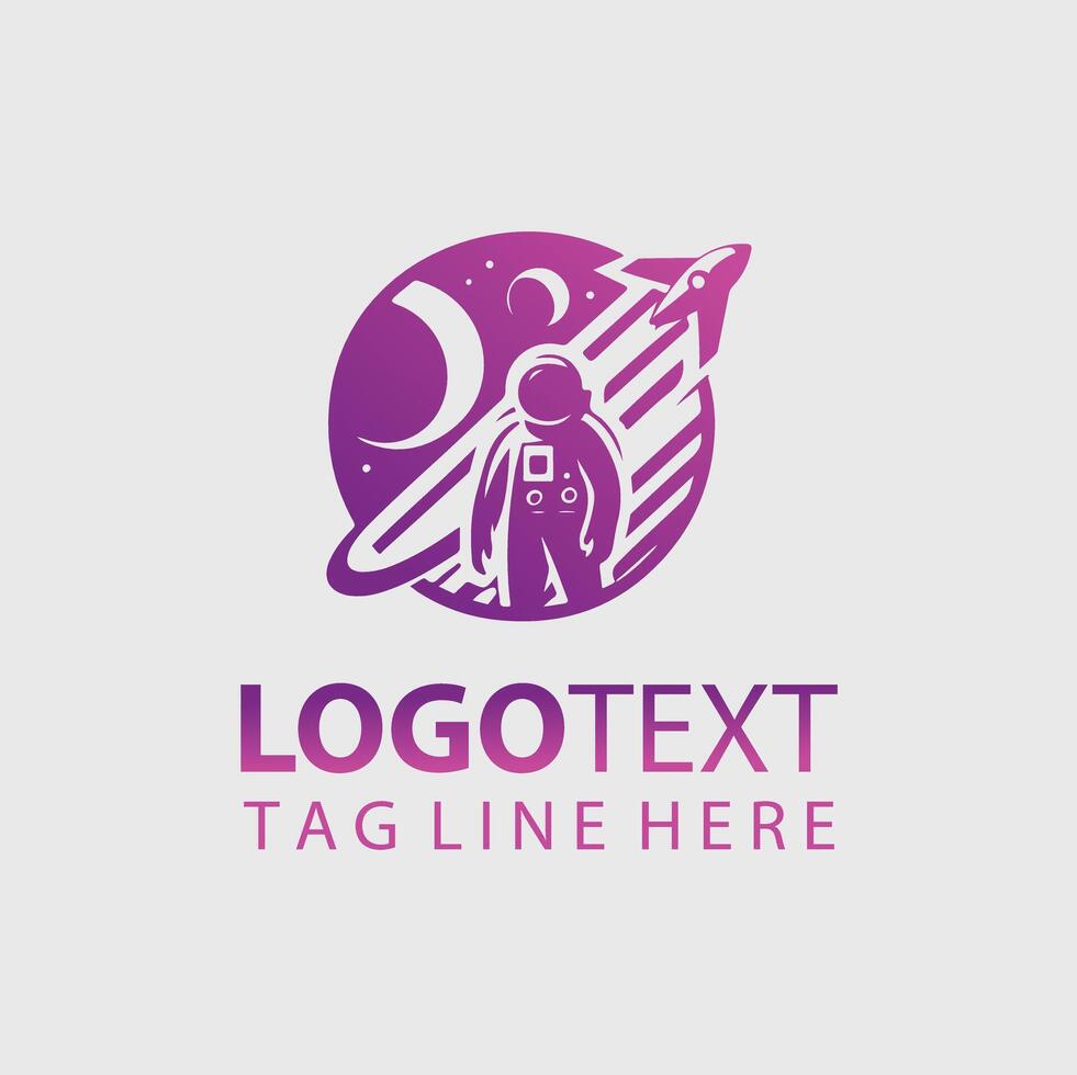 Space man Logo vector