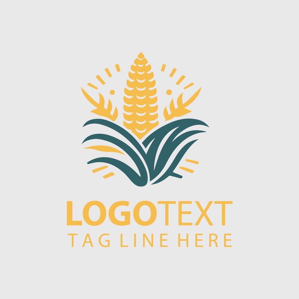 Corn Maize Logo Illustrations vector