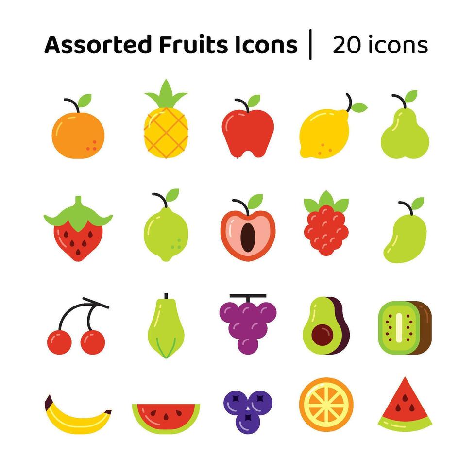 Fruits Icon Set vector