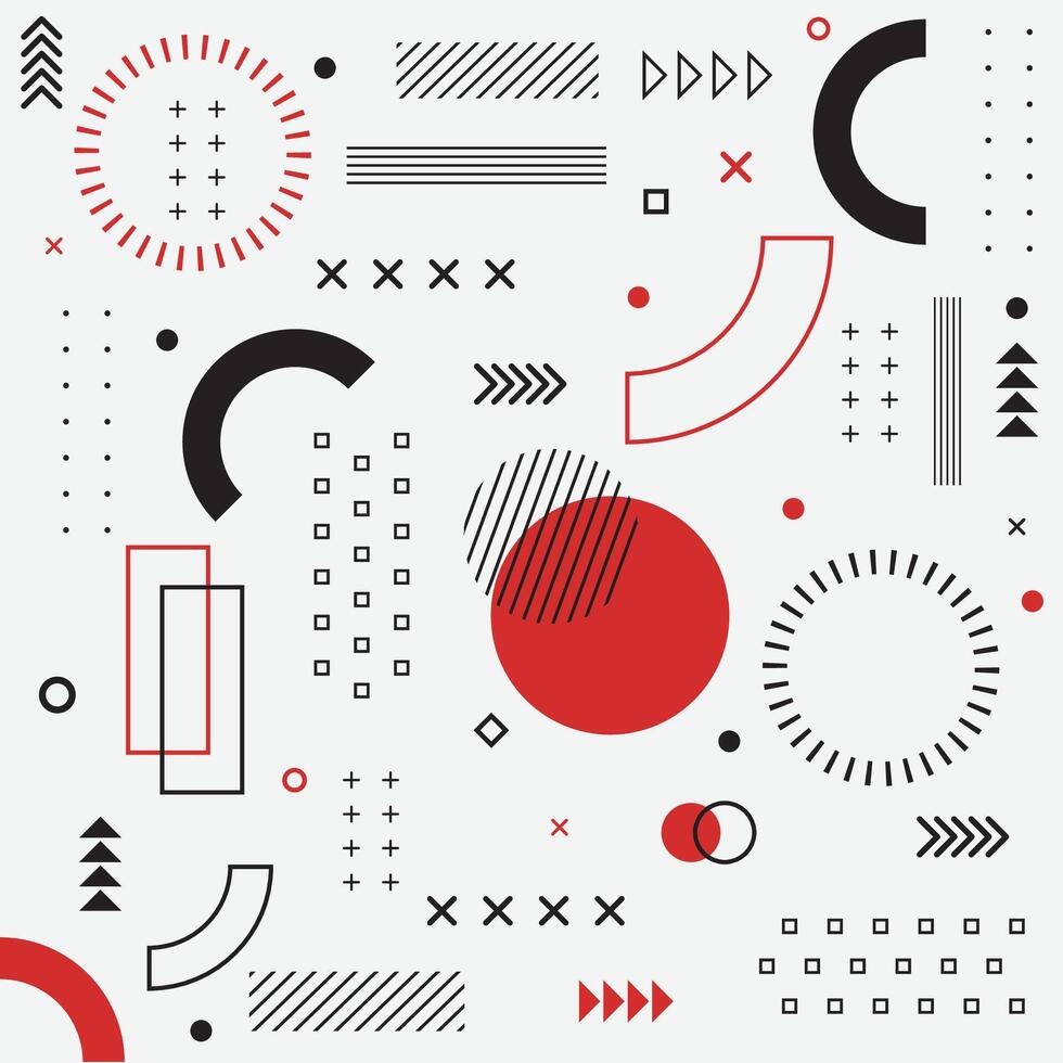 Flat design geometric background, Good for memphis design, advertisement, poster, banner, poster, billboard, sale, etc vector