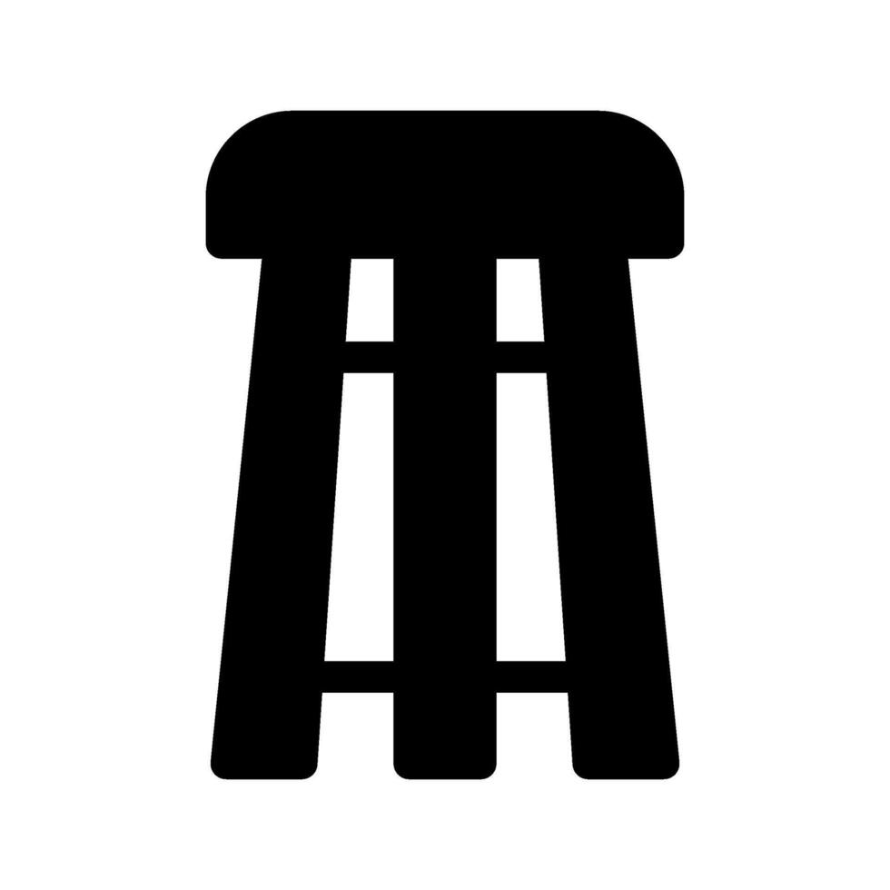Stool Icon Symbol Design Illustration vector