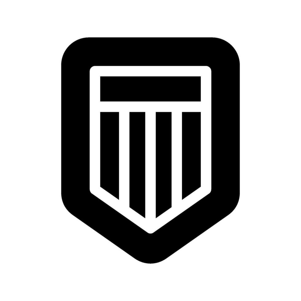 Wooden Shield Icon Symbol Design Illustration vector