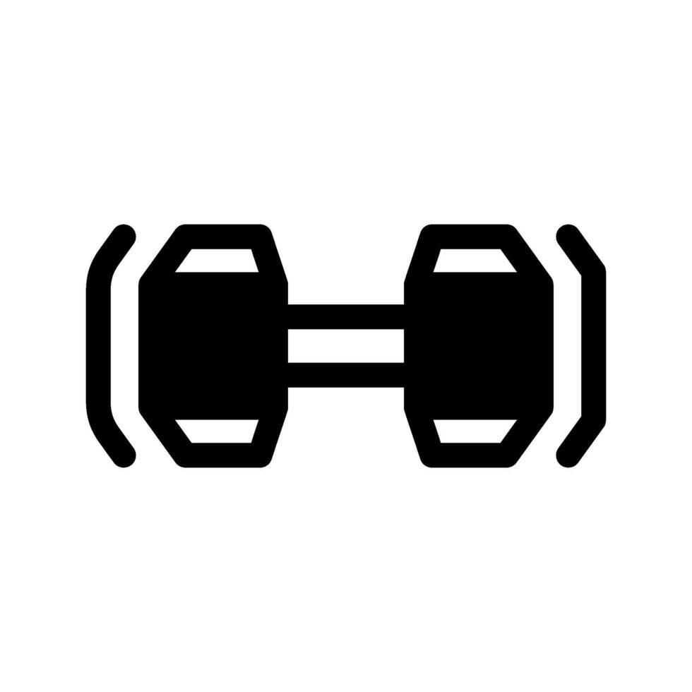 Dumbbell Icon Symbol Design Illustration vector