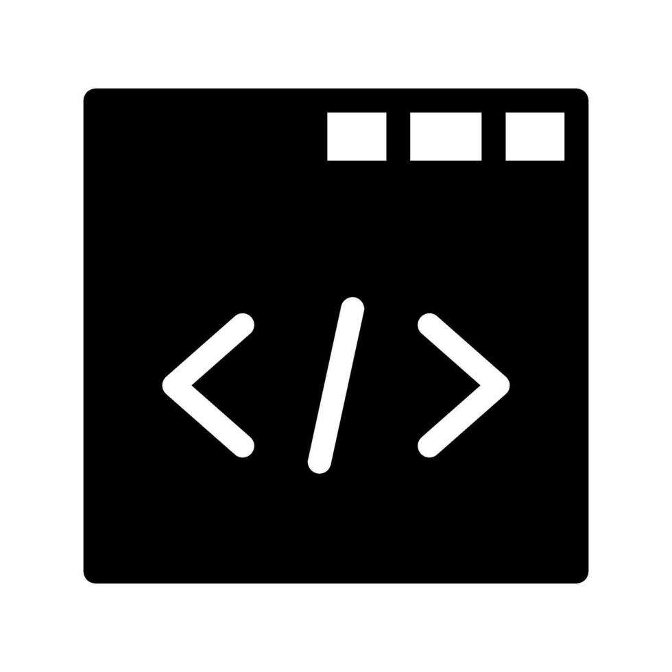 web programación icono símbolo diseño ilustración vector