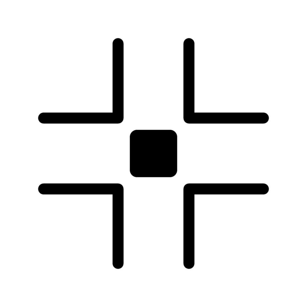 Full Screen Exit Icon Symbol Design Illustration vector