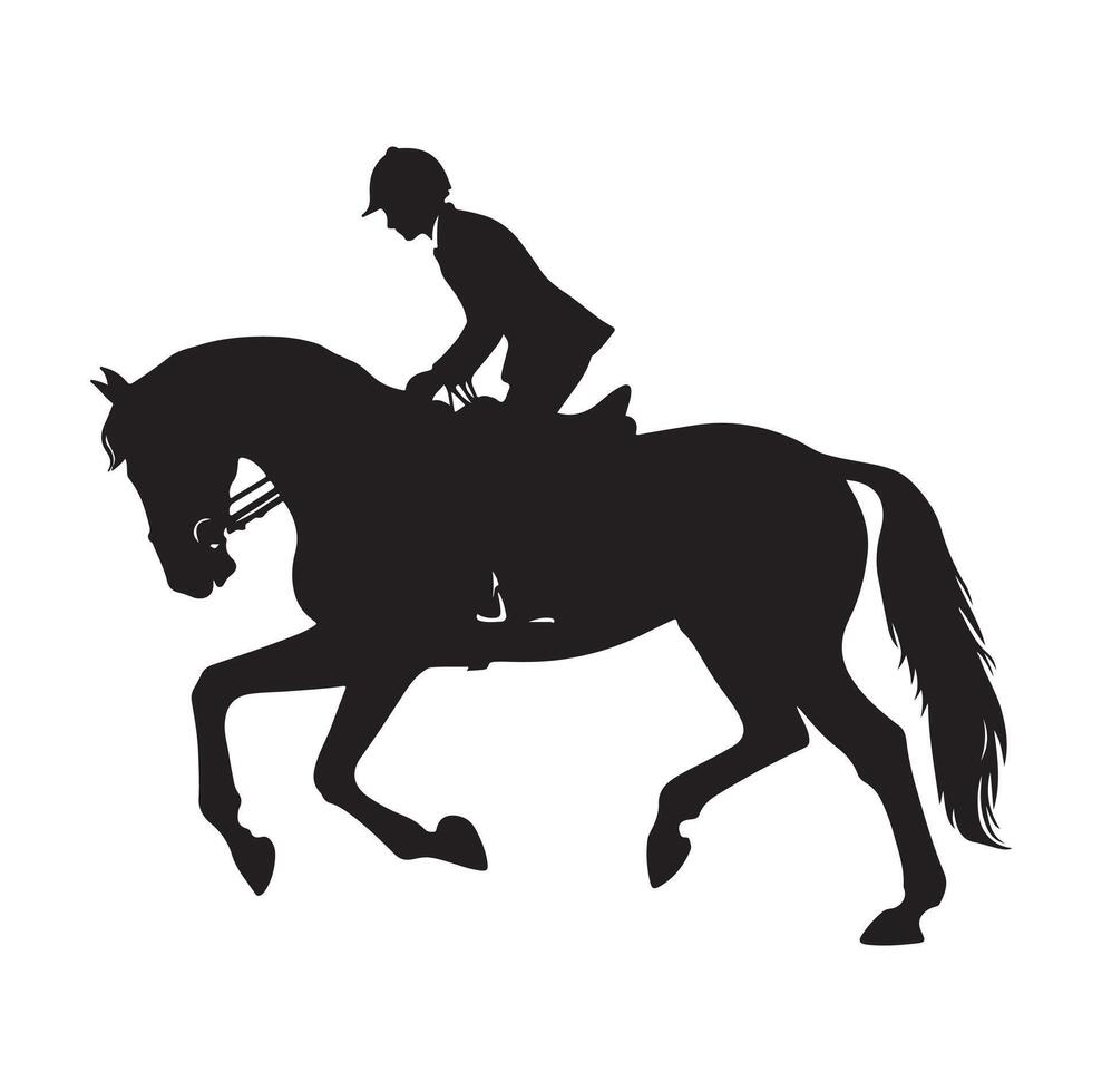 rider horse silhouette clip art silhouette vector