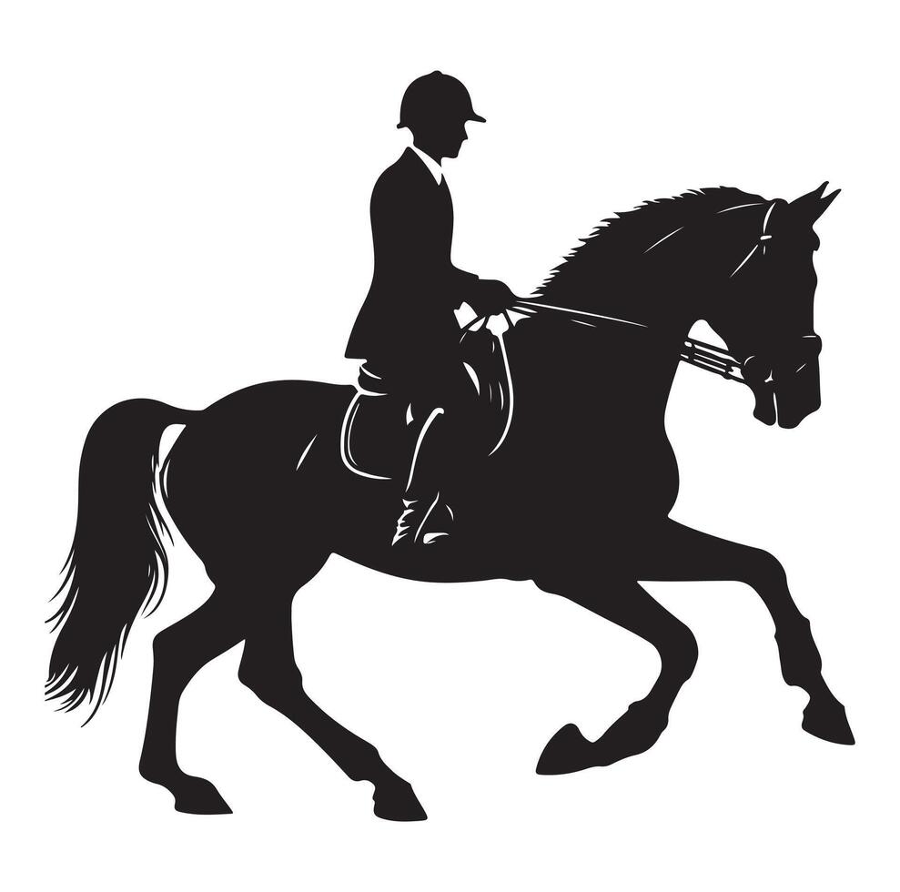 rider horse silhouette clip art silhouette vector