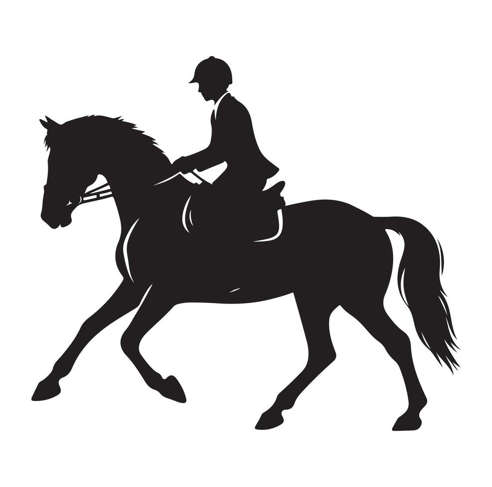 rider horse silhouette clip art silhouette vector