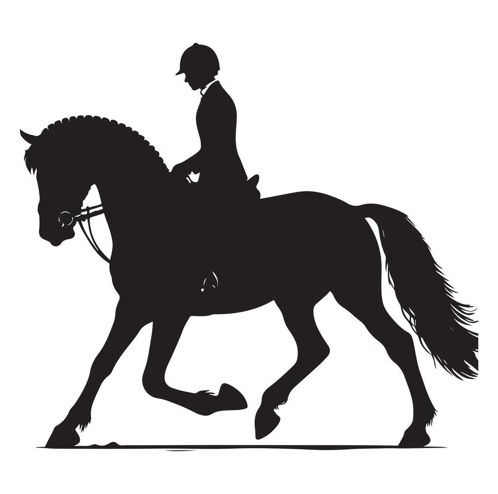 rider horse silhouette clip art silhouette vector