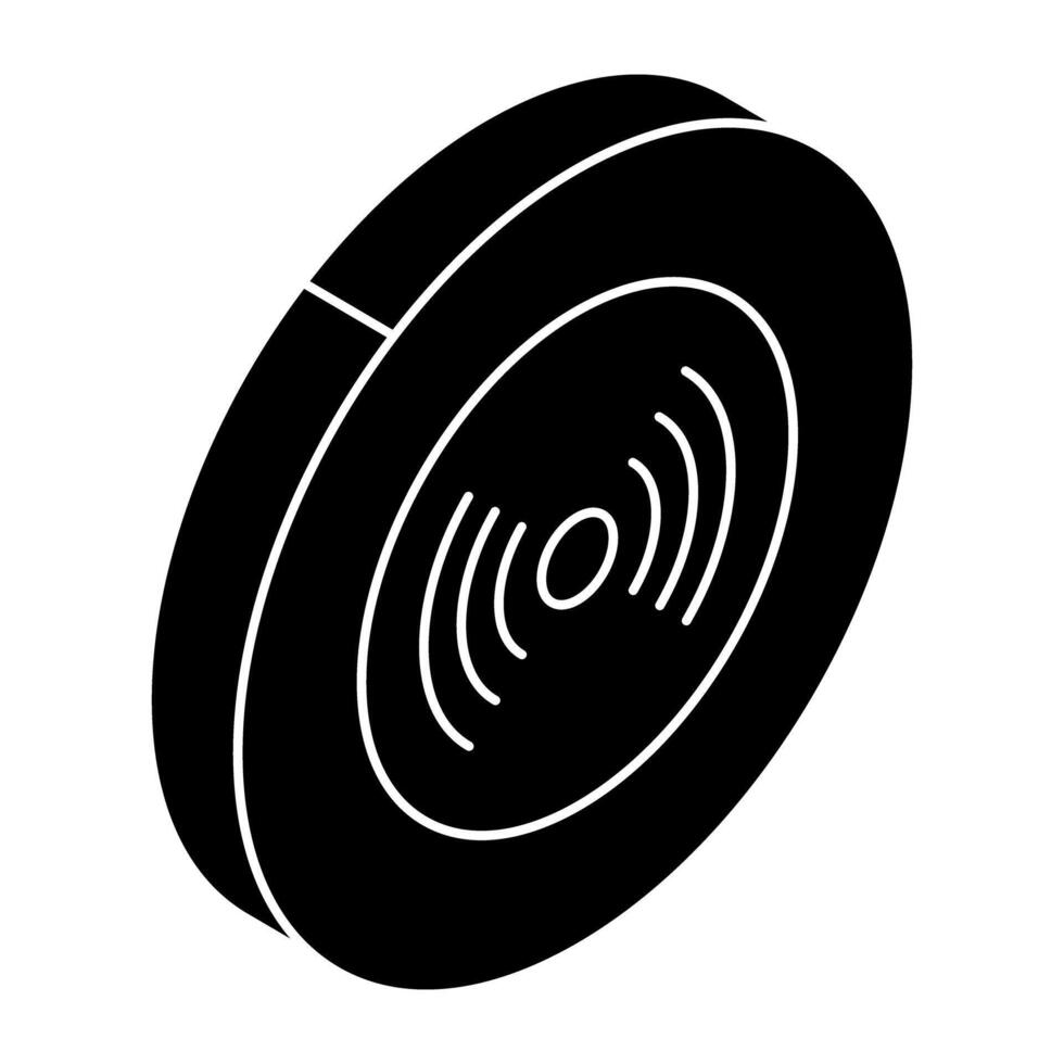 Trendy vectors design icon of roomba