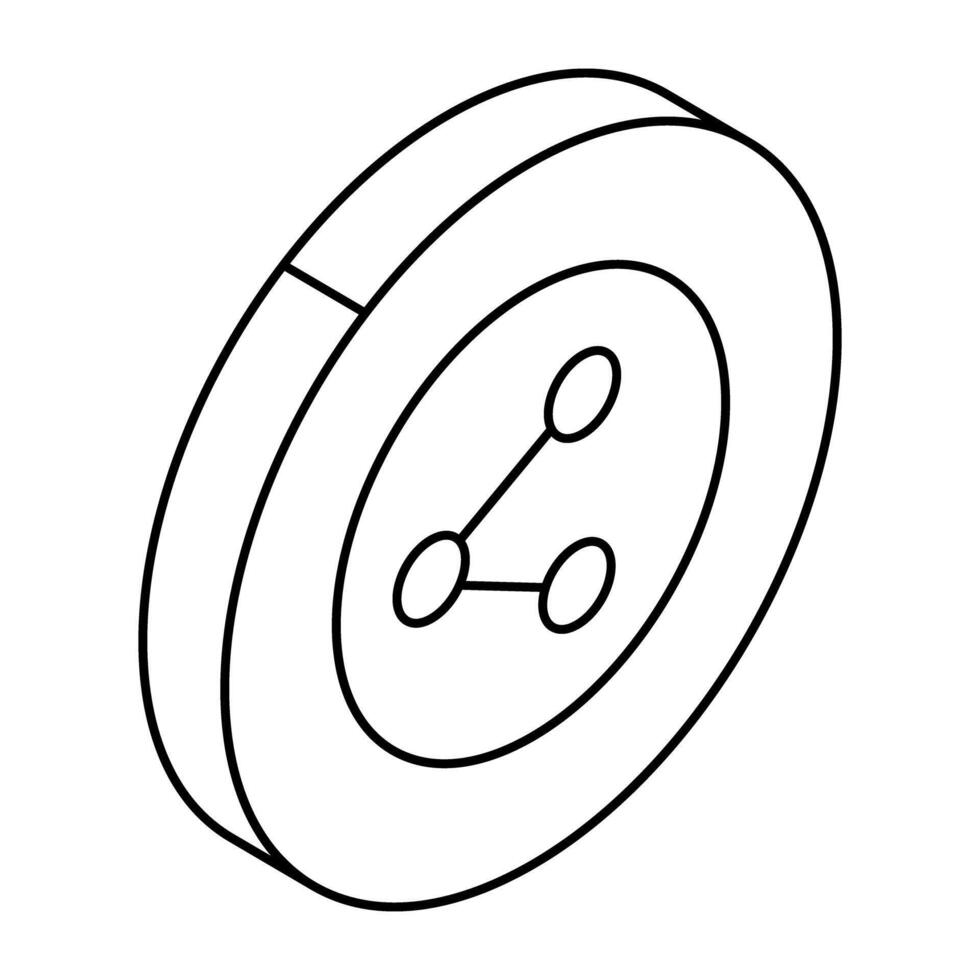 Share sign icon in premium design vector