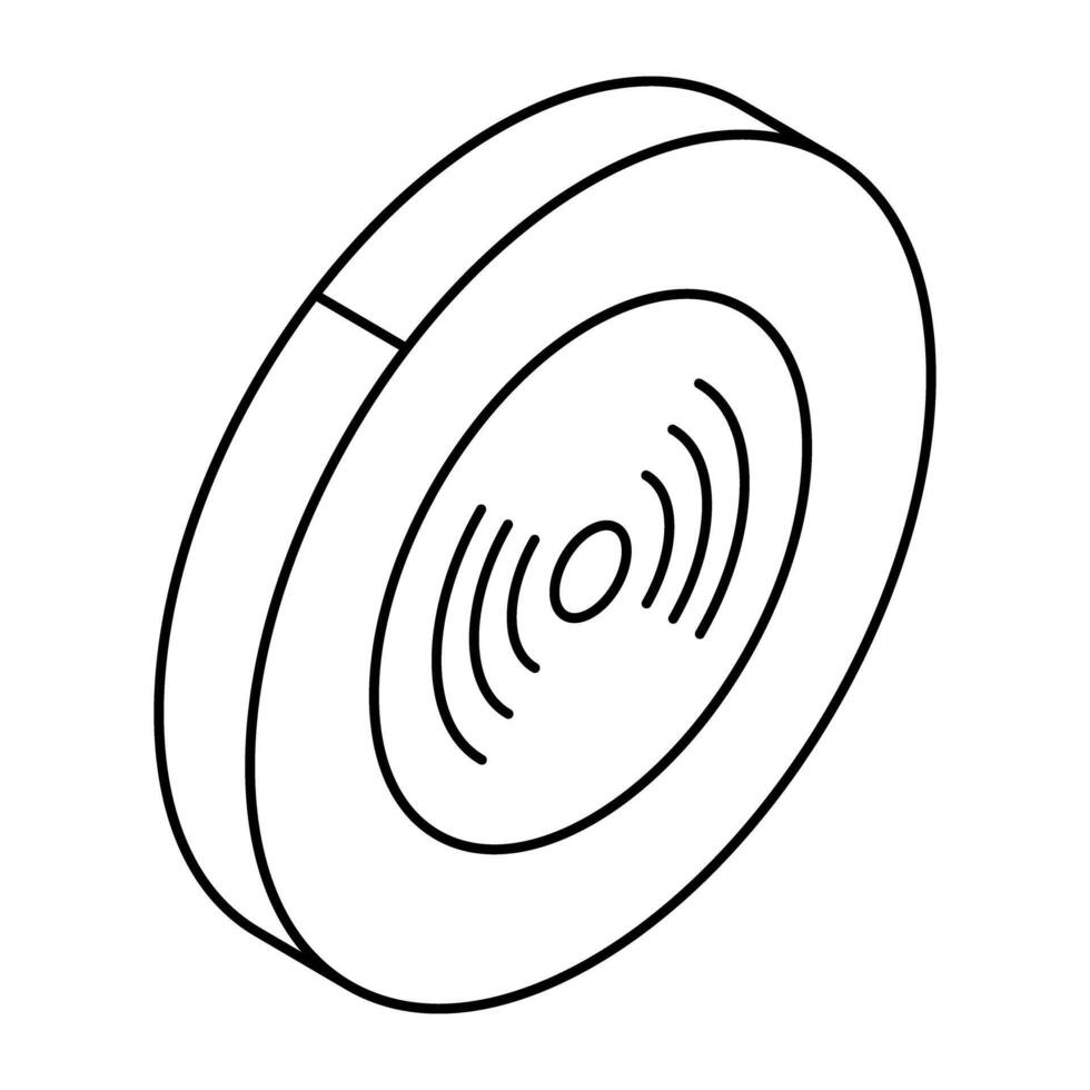 Trendy vectors design icon of roomba