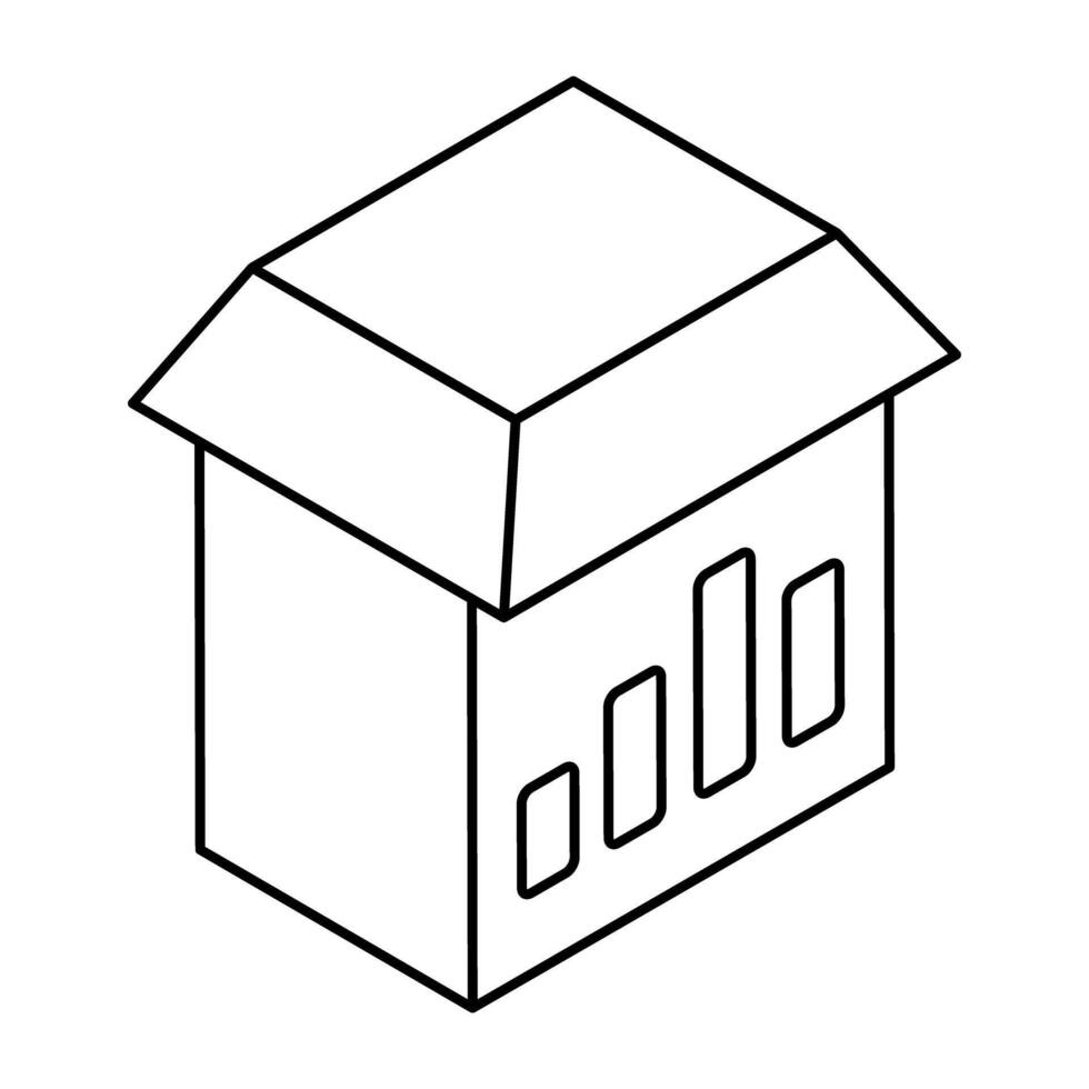 An icon design of property analytics vector