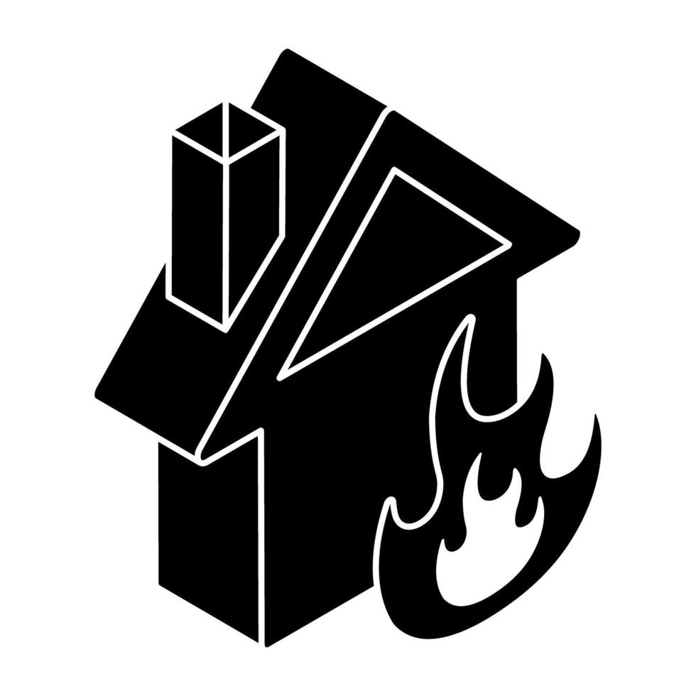 Premium download icon of home fire vector