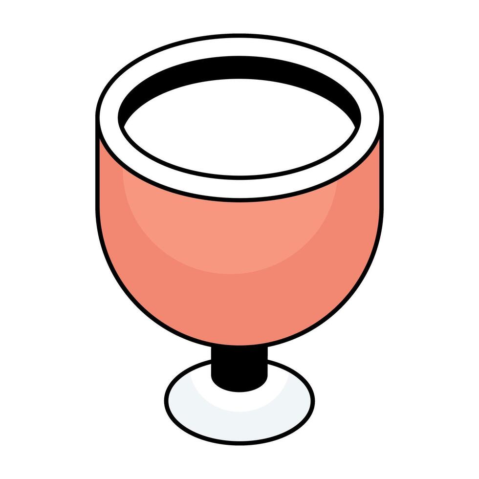 Premium design icon of glass vector