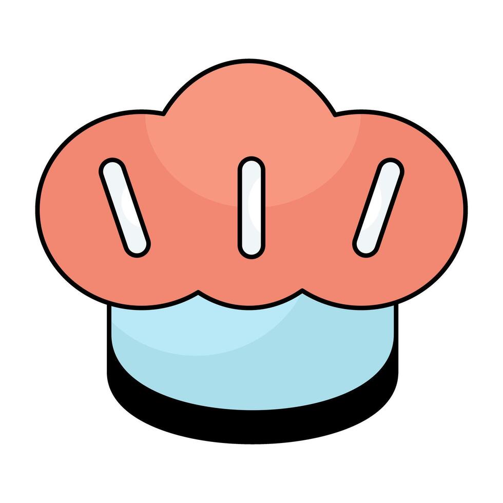 A beautiful design icon of chef hat vector