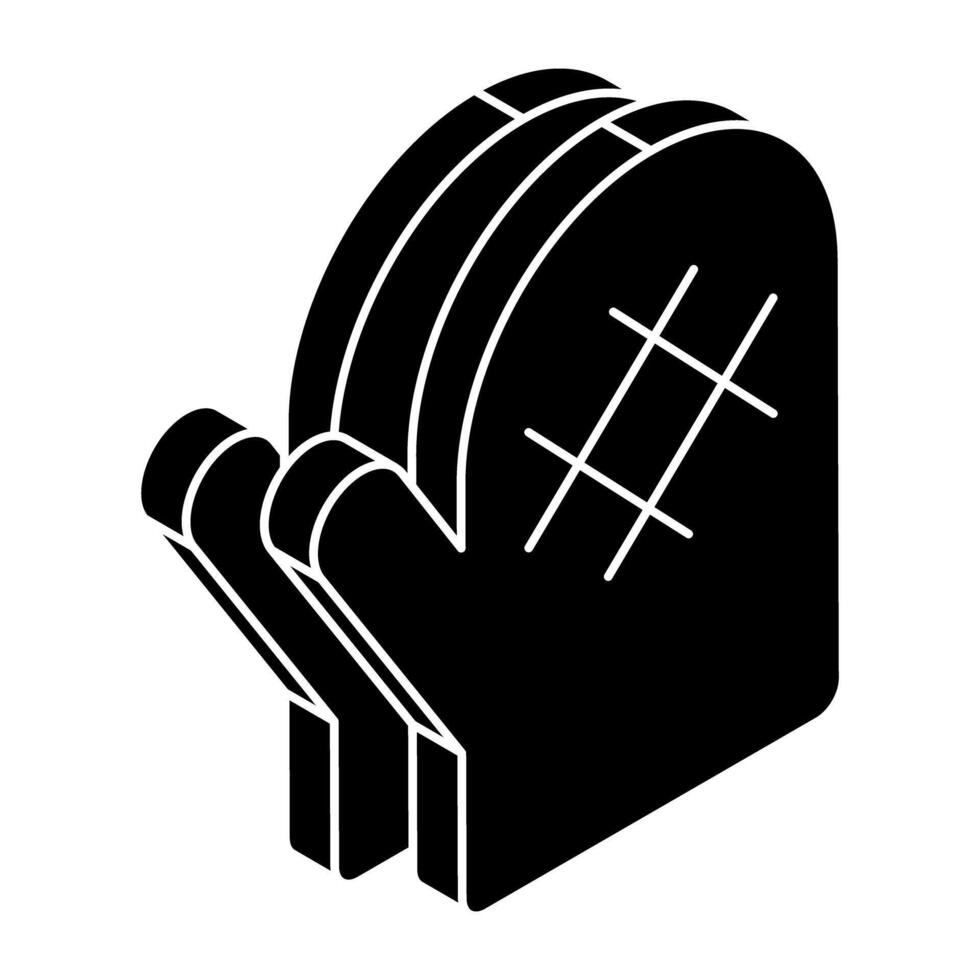 Creative design icon of cooking gloves vector
