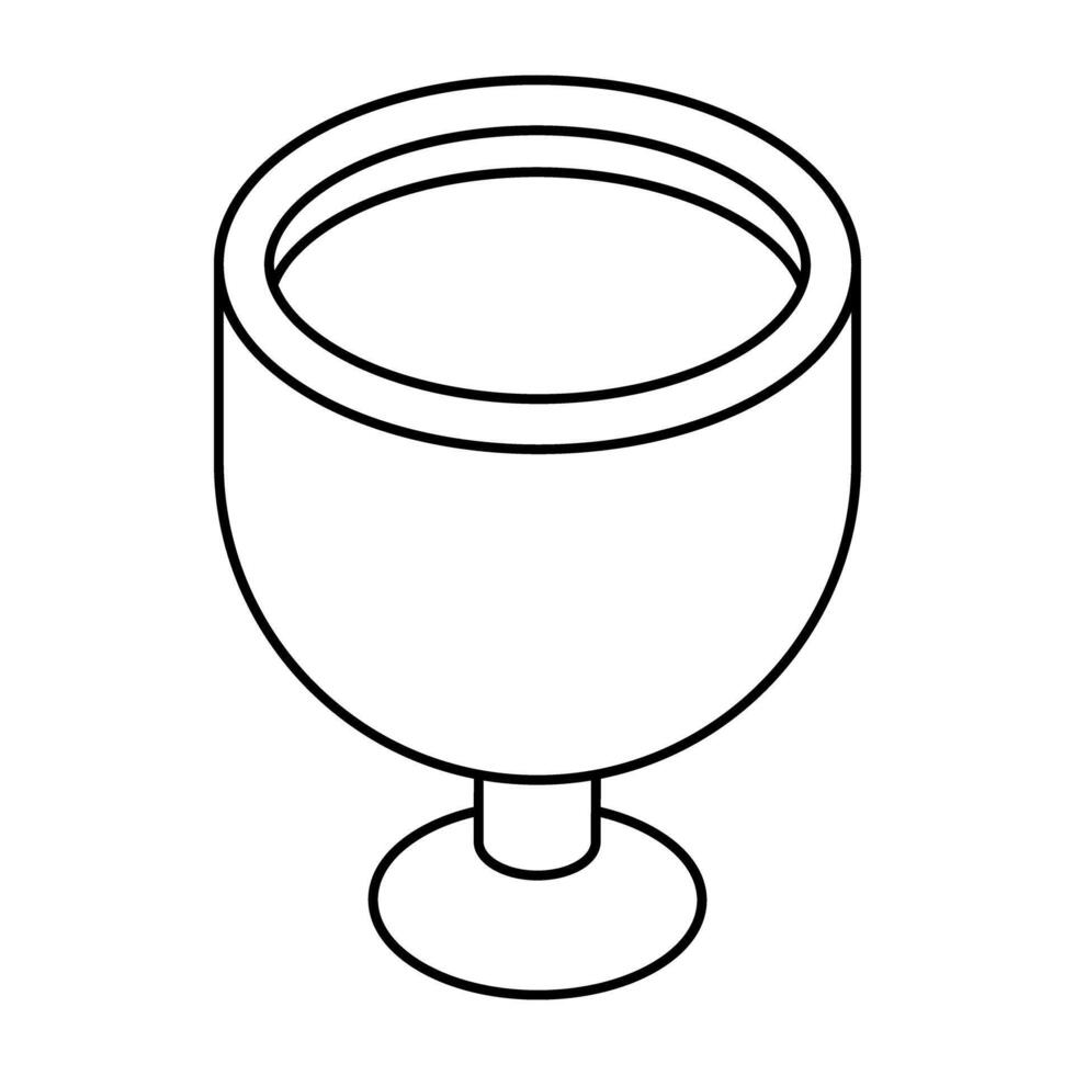 Premium design icon of glass vector