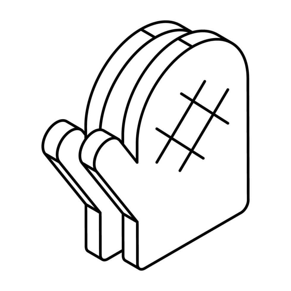 Creative design icon of cooking gloves vector