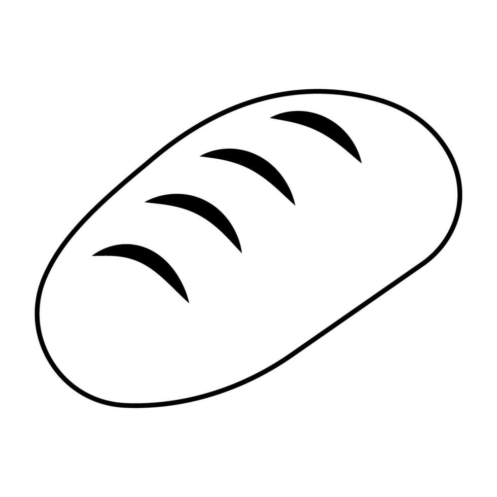 Modern design icon of bread vector