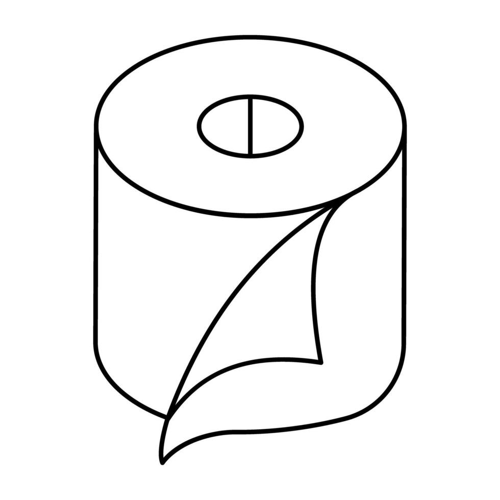A beautiful design icon of paper towel vector