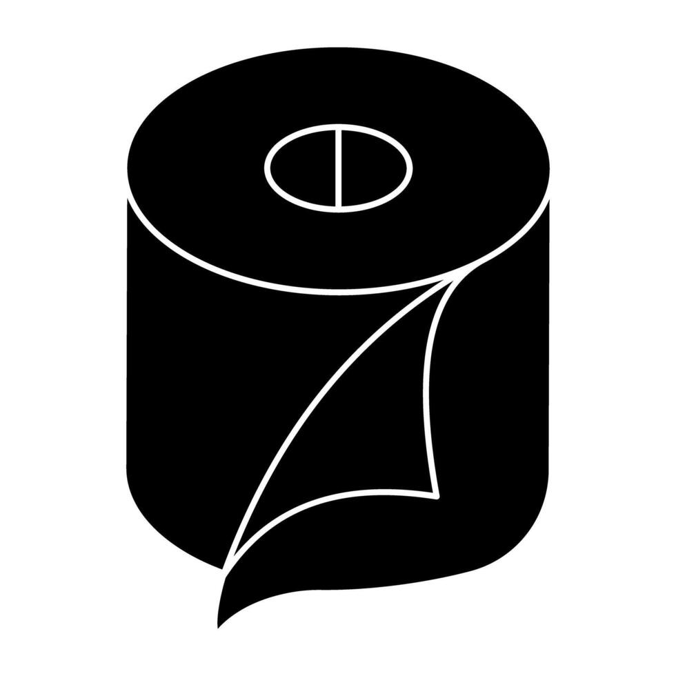 A beautiful design icon of paper towel vector