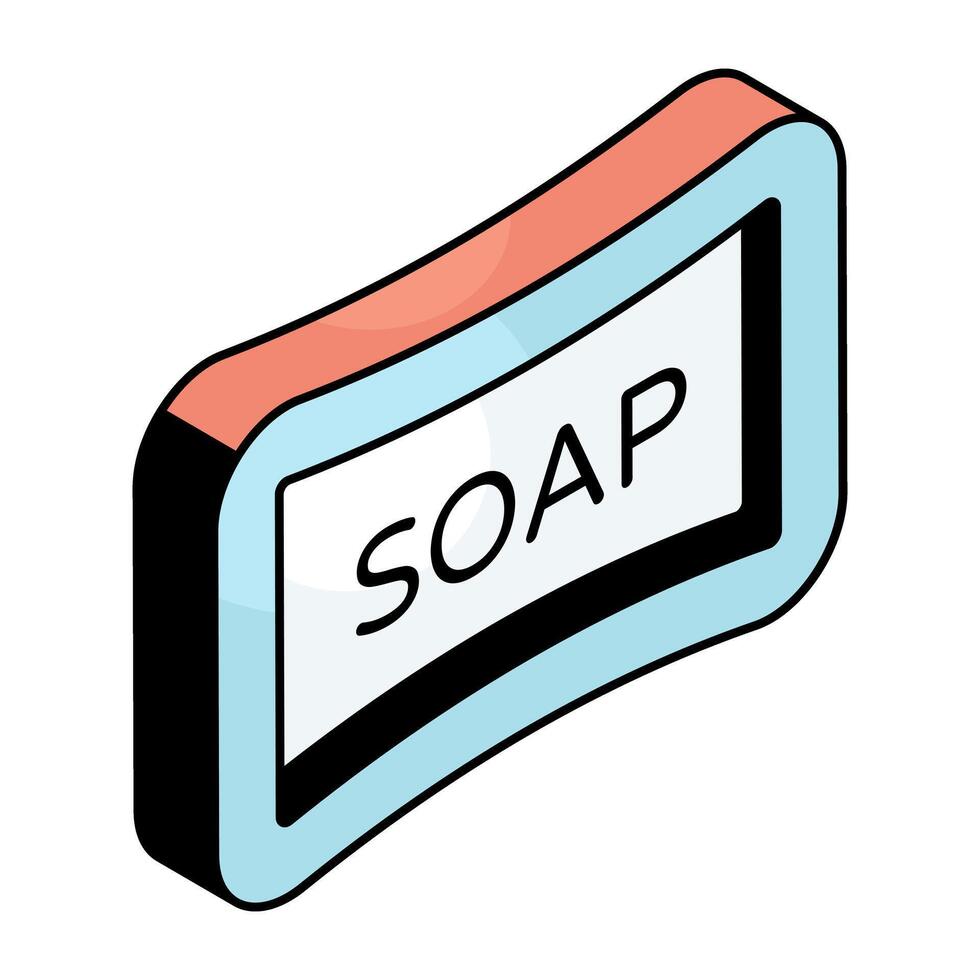 A trendy design icon of soap vector