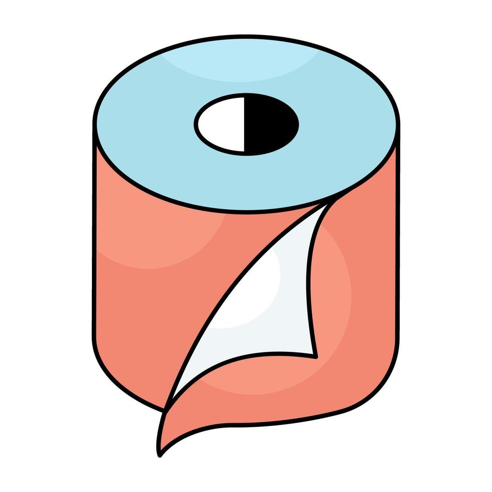 A beautiful design icon of paper towel vector