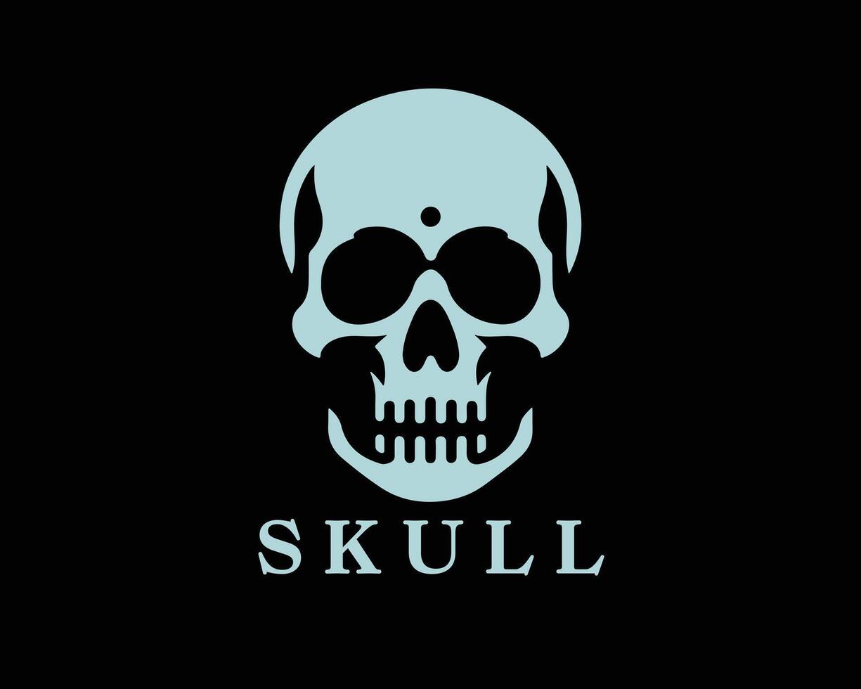 skull logo design vector
