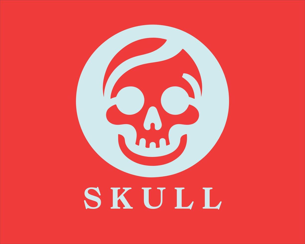 Skull Logo Design Template vector