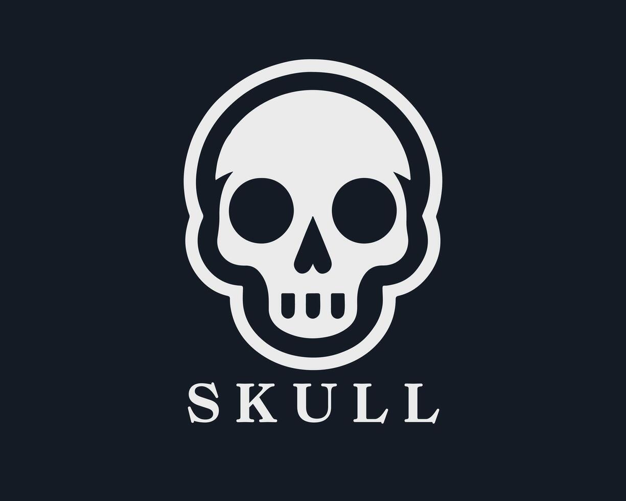 Skull Logo Design Template vector