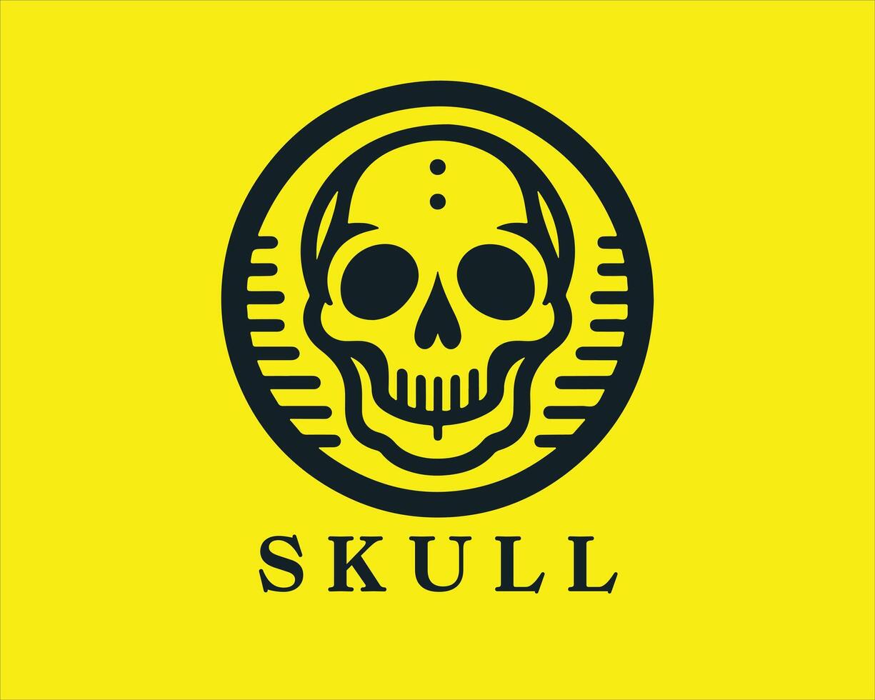 Skull Logo Design Template vector