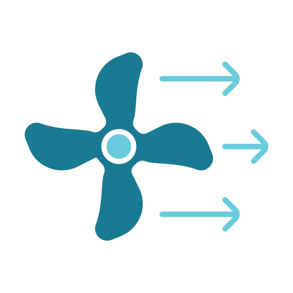 Propeller line icon. Airflow, fresh air, ventilation, mechanical component, fan blade, rotation, wind power, filtration, circulation, energy efficiency, propeller, virus, conditioning, mechanical vector