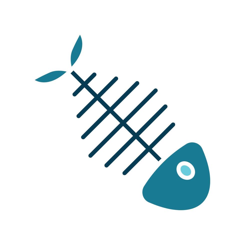 Fish skeleton line icon. Marine life, fish bones, environmental impact, waste, pollution, aquatic life, dead fish, marine ecosystem, ocean, decomposition, fish, skeleton, bones, environmental vector