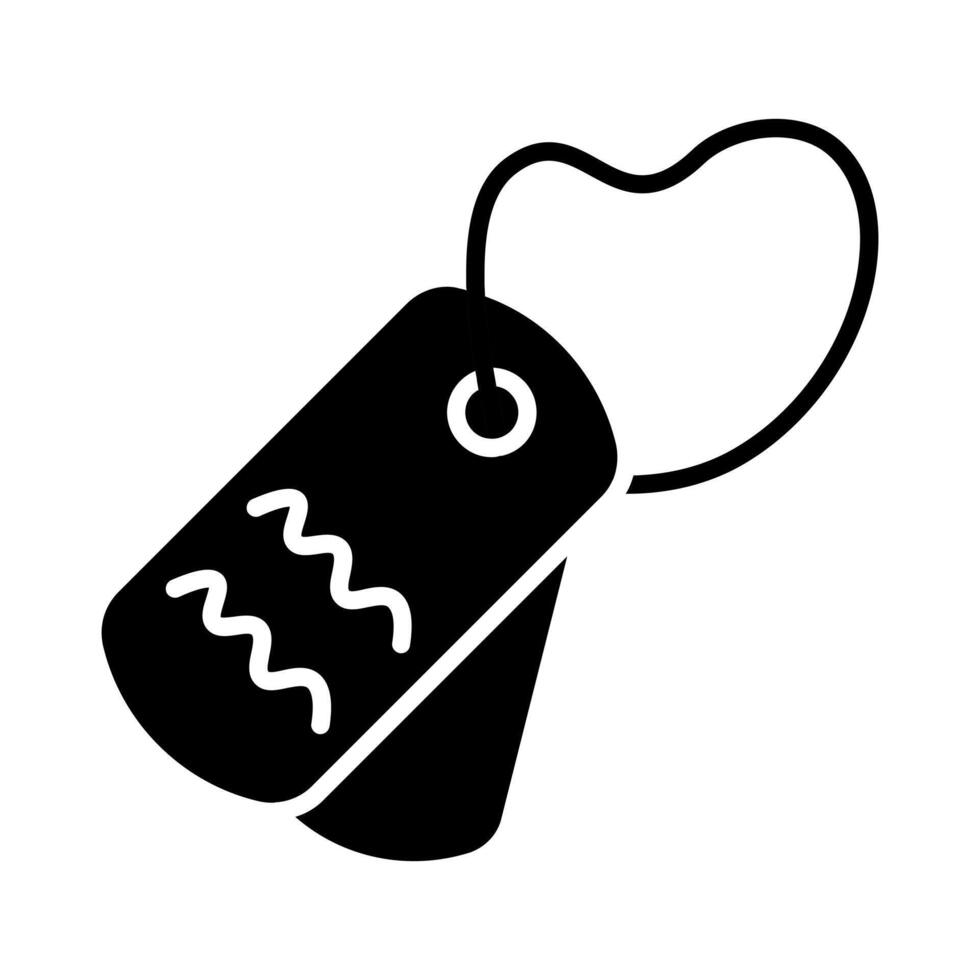 Dog tags line icon. Identification, military, army, soldier, metal, tags, name, ID, service, veteran, personal, necklace, chain, label, security, identity, combat, war, rank, information, personnel. vector